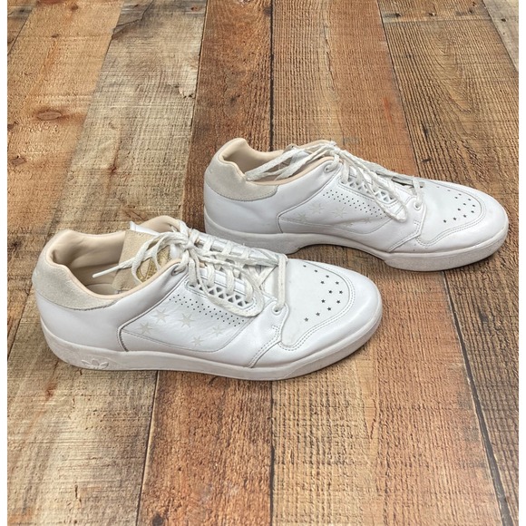 Adidas Slam Court White Leather Star Perforated Sneakers EF2097 Womens 10.5 - Picture 3 of 8